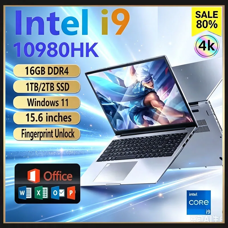 Ssd 1Tb - Laptop Portabel 15,6 inci, Prosesor Intel