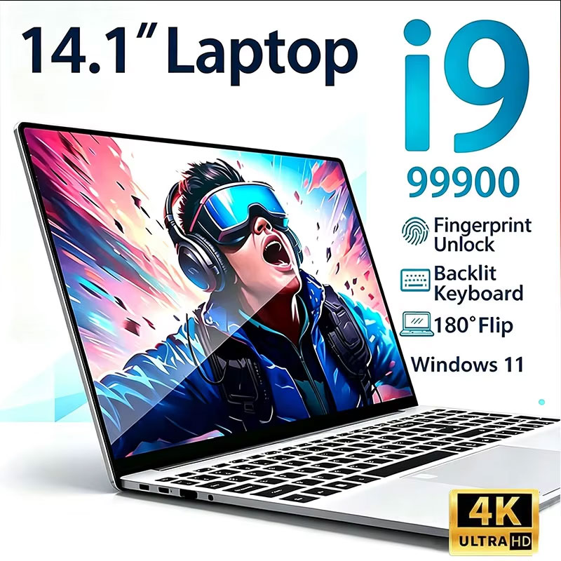 Ssd 2Tb - Laptop Komputer 14.1' Intel Core i9-9900