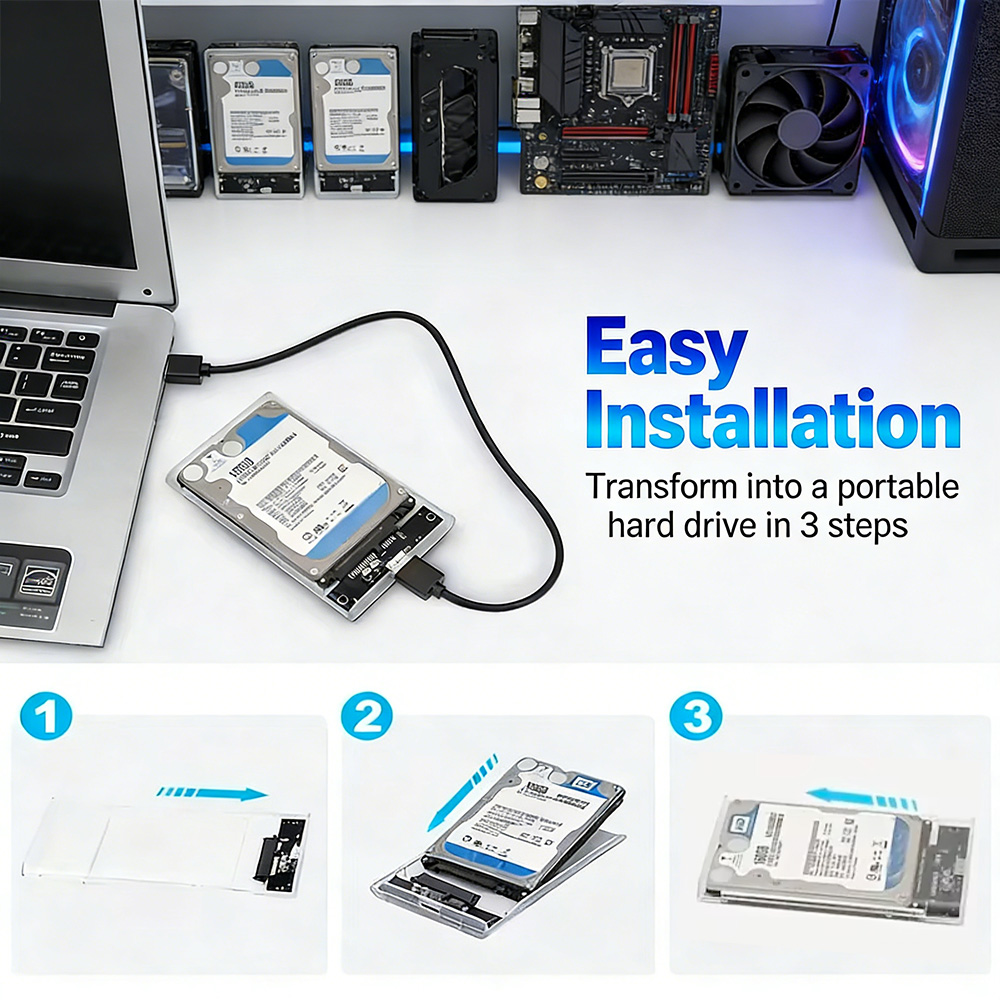 Casing Hard Drive Transparan S - External Ssd ulasan dan harga