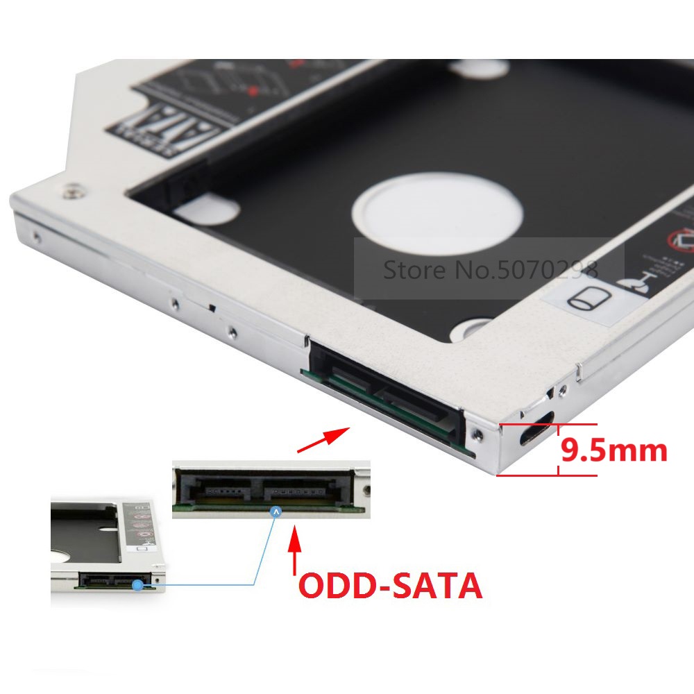 SATA 9.5mm 2nd HDD SSD Hard Dr - Sata Ssd ulasan dan harga