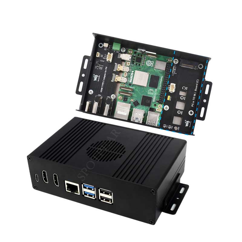 Kit casing kotak Raspberry Pi  - M.2 Ssd ulasan dan harga